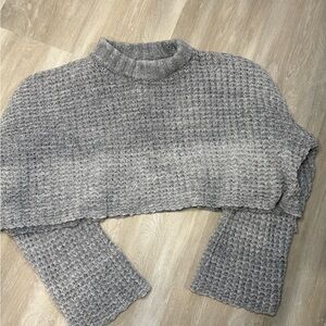 Forever21 Gray Women's Crop Sweater